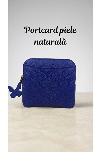 OEM Genuine Leather Card Holder with zipper, slim card holder, Compact card h...