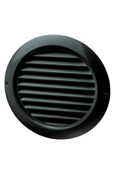 OEM Вентилационна решетка, с мрежа, Ø 15 см, пластмаса, черна