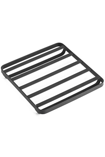 OEM Θήκη για κατσαρόλες, μεταλλική, 18,3 x 18 x 2,5 εκατοστά, μαύρη