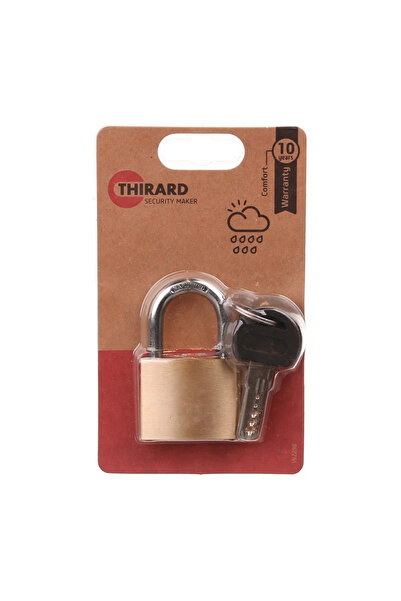 OEM Λουκέτο με κλειδί, για εξωτερική χρήση, Thirard, ορείχαλκος, 40 mm