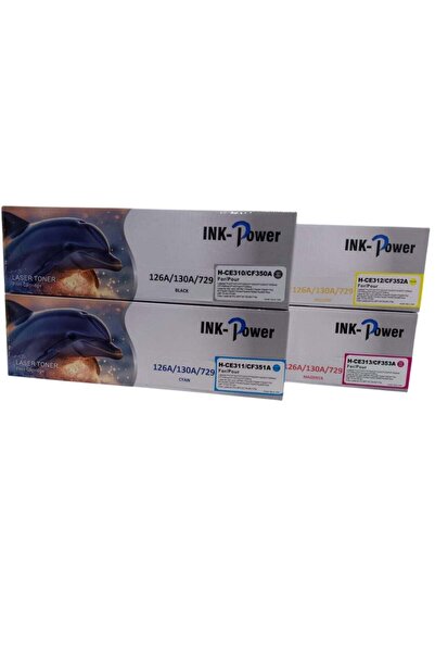 Generic INKPOWER Compatible Color Laserjet Toner Cartridge 126 130 126A 130A ...