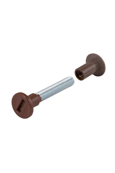 OEM Surub conector cap bombat, 42-52 mm, M6, maro (set 4 buc)