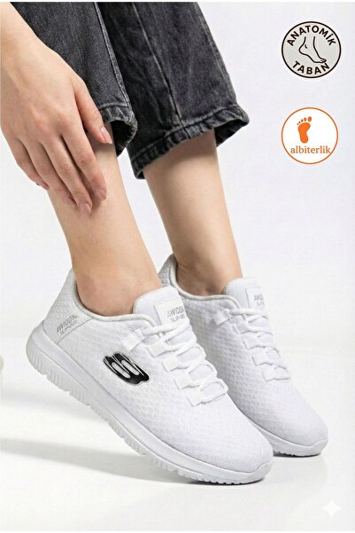 AlbiShoes Unisex Women's Men's Comfortable Soft Mesh Anatomical Sole Sneakers...