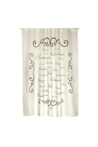 OEM Premium shower curtain, Polyester, 180 x 200 centimeters, beige