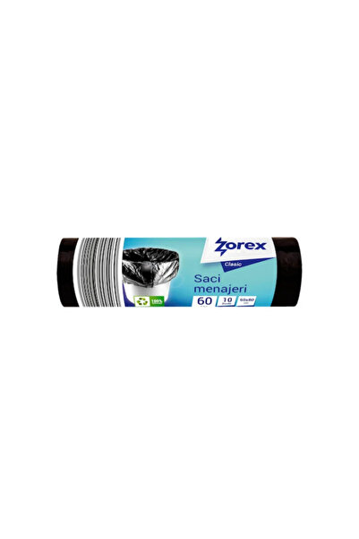 OEM Σακούλες απορριμμάτων LDPE 60 L x 10 τεμάχια, Zorex Classic, μαύρες