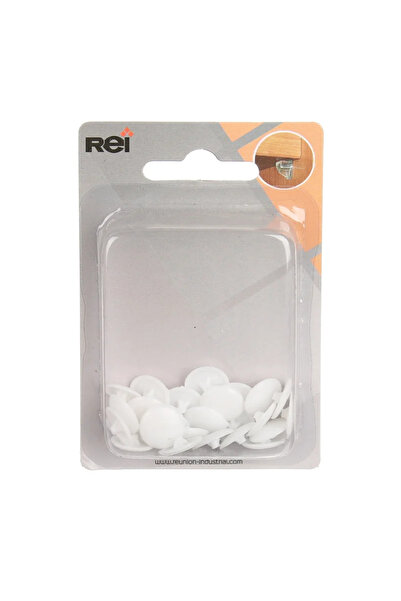 OEM Capace mascare surub, ABS, Ø 12 mm, alb (set 25 buc)