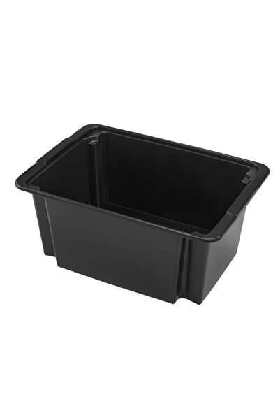OEM Storage box, Boxmania, plastic, 38.5 x 28 x 16.5 cm, 14 L, black