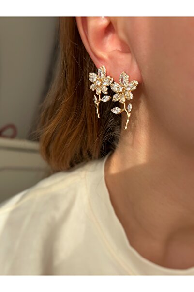 ToffyStore Vip Stone Flower Earrings