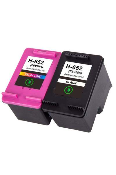 INK خرطوشة حبر ملونة ممتازة مُعاد تصنيعها من HP 652 H652 لطابعات HP 652