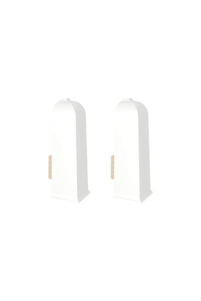 OEM Colt exterior pentru plinta PVC, 60 mm, Vigo, alb, 2 buc/pachet