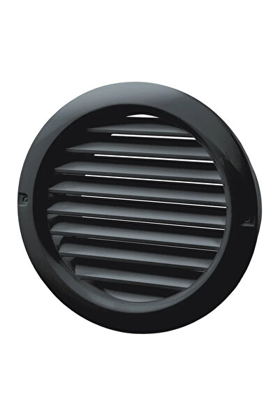 OEM Вентилационна решетка, с мрежа, Ø 10 см, пластмаса, черна