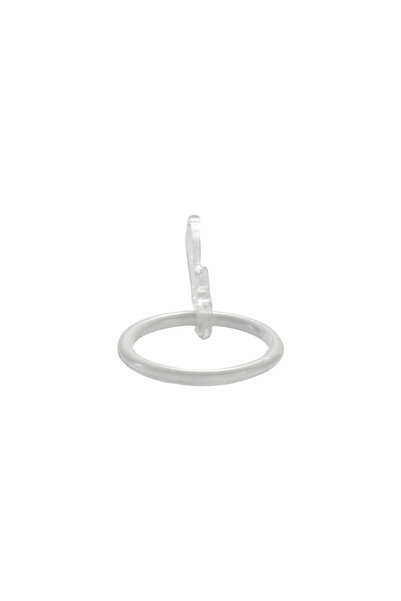 OEM Set of 10 hook rings, diameter 19 mm, white