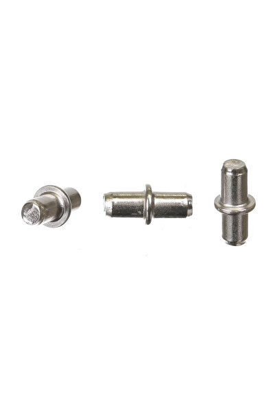 OEM Στήριγμα ραφιού, μεταλλικό, 5 mm, νίκελ (σετ 100 τεμαχίων)