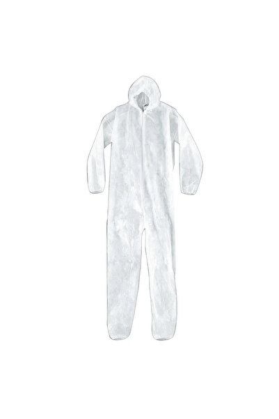 OEM Protective coverall, polypropylene, size L, white
