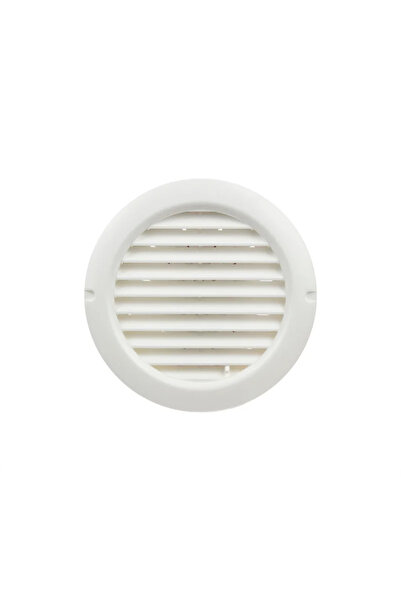OEM Вентилационна решетка, пластмаса, Ø 12,5 см, бяла