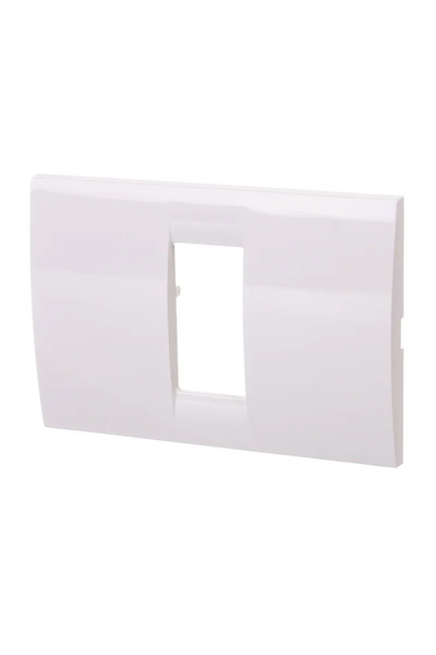 OEM Απλό διακοσμητικό πλαίσιο Gewiss Virna, για αρθρωτό εξοπλισμό, IP20, λευκό