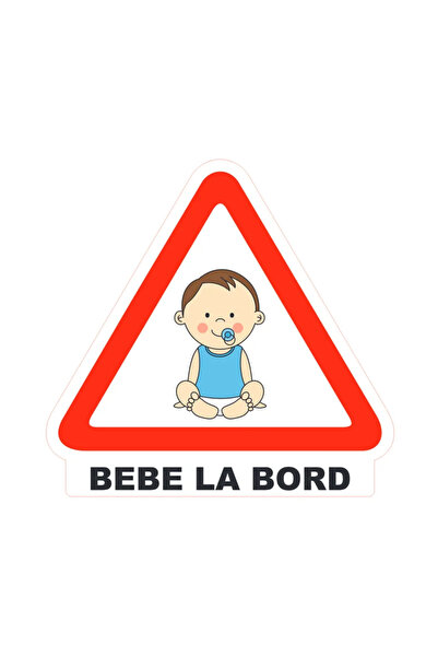 OEM Indicator informare "Bebe la bord", adeziv, dimensiune 150 x 170 mm