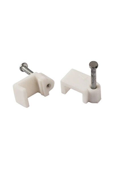 OEM Επίπεδες σφιγκτήρες Strohm, 4-5 mm, λευκές (σετ 50 τεμαχίων)