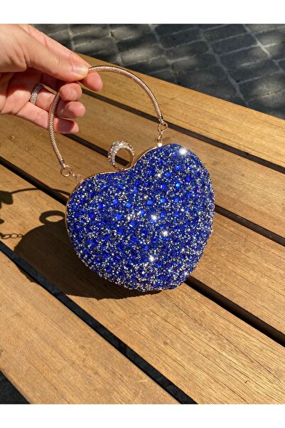 H&D COLLECTİON Βραδινό φόρεμα με εμφάνιση κρυστάλλινης καρδιάς Τσάντα