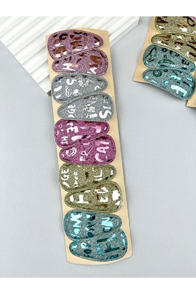 Toka Sepetim Simli Parlak Çıtçıt Toka Seti 5 Çift