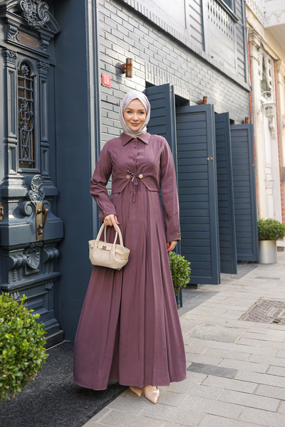 By Pommes Life Women's Tie-Detail TENCEL™ Test Type Dress