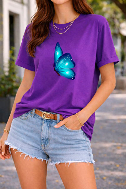 YUNAYT ΓΥΝΑΙΚΕΙΑ ΛΕΠΤΟΜΕΡΗ ΕΚΤΥΠΩΣΗ ΜΕΓΕΘΟΣ ΦΑΡΔΙ ΚΟΜΜΕΝΟ T-SHIRT ΠΟΔΗΛΑΤΟ