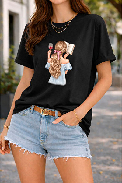 YUNAYT ΓΥΝΑΙΚΕΙΑ ΛΕΠΤΟΜΕΡΗ ΕΚΤΥΠΩΣΗ ΜΕΓΕΘΟΣ ΦΑΡΔΙ ΚΟΜΜΕΝΟ T-SHIRT ΠΟΔΗΛΑΤΟ