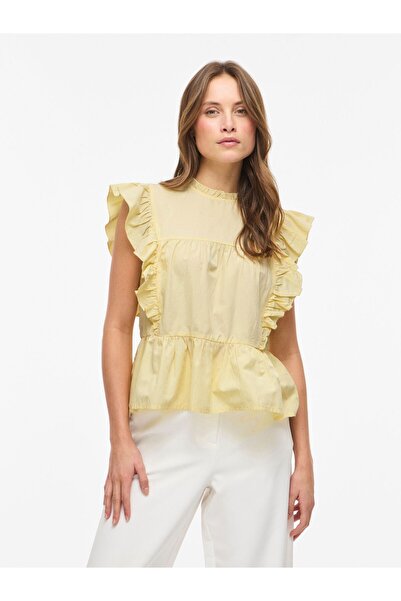 VILA Top VIRUFELLA Rüschen