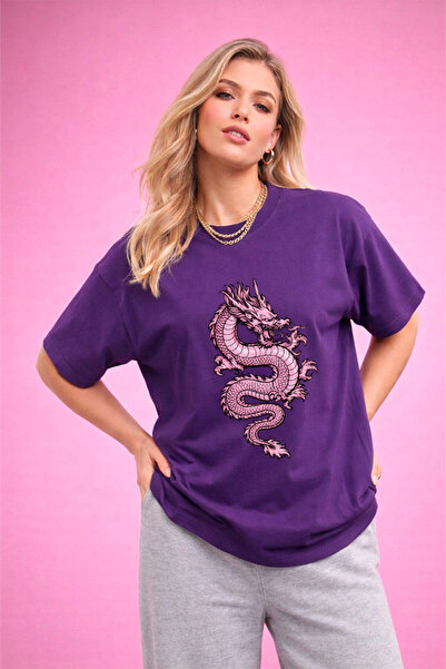 YUNAYT ΓΥΝΑΙΚΕΙΑ ΛΕΠΤΟΜΕΡΗ ΕΚΤΥΠΩΣΗ ΜΕΓΕΘΟΣ ΦΑΡΔΙ ΚΟΜΜΕΝΟ T-SHIRT ΠΟΔΗΛΑΤΟ