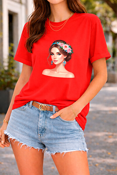 YUNAYT TRICOU CU DETALII IMPRIMATE DE DAMĂ