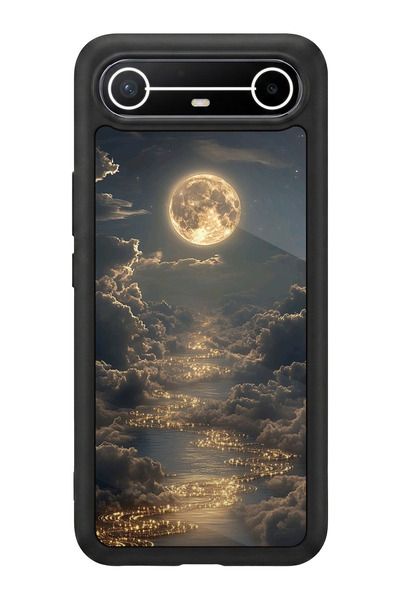 TECNO Spark Slim 5G Uyumlu Ay Tasarımlı Glossy Premium Kılıf