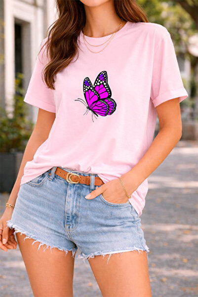 YUNAYT ΓΥΝΑΙΚΕΙΑ ΛΕΠΤΟΜΕΡΗ ΕΚΤΥΠΩΣΗ ΜΕΓΕΘΟΣ ΦΑΡΔΙ ΚΟΜΜΕΝΟ T-SHIRT ΠΟΔΗΛΑΤΟ