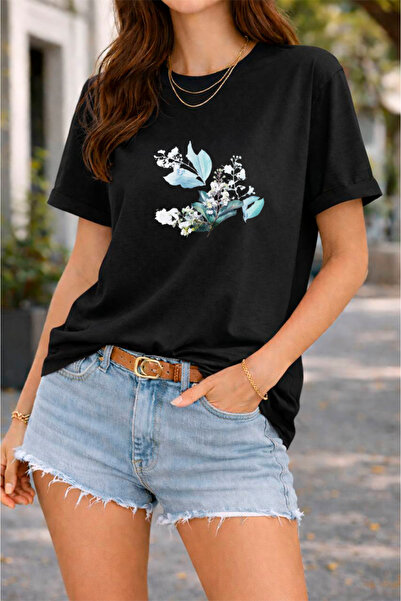 YUNAYT ΓΥΝΑΙΚΕΙΑ ΛΕΠΤΟΜΕΡΗ ΕΚΤΥΠΩΣΗ ΜΕΓΕΘΟΣ ΦΑΡΔΙ ΚΟΜΜΕΝΟ T-SHIRT ΠΟΔΗΛΑΤΟ