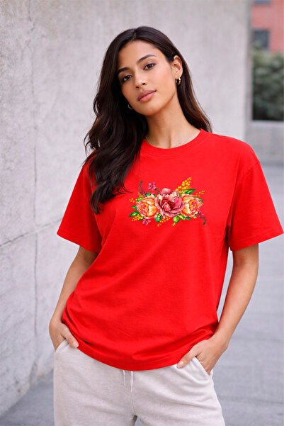 YUNAYT TRICOU CU DETALII IMPRIMATE DE DAMĂ