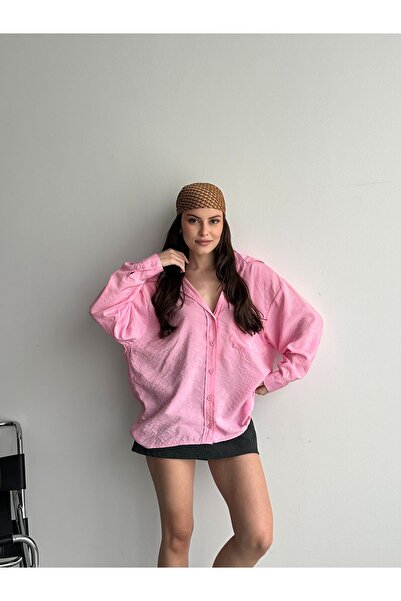 moda çağdaş supradimensionat Cămașă de damă din satin - Țesătură fluidă și el...