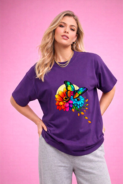 YUNAYT ΓΥΝΑΙΚΕΙΑ ΛΕΠΤΟΜΕΡΗ ΕΚΤΥΠΩΣΗ ΜΕΓΕΘΟΣ ΦΑΡΔΙ ΚΟΜΜΕΝΟ T-SHIRT ΠΟΔΗΛΑΤΟ