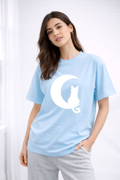 YUNAYT ΓΥΝΑΙΚΕΙΑ ΛΕΠΤΟΜΕΡΗ ΕΚΤΥΠΩΣΗ ΜΕΓΕΘΟΣ ΦΑΡΔΙ ΚΟΜΜΕΝΟ T-SHIRT ΠΟΔΗΛΑΤΟ