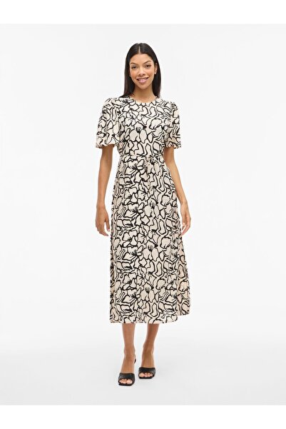 VILA Maxikleid VIGRACE Kurzärmeliges