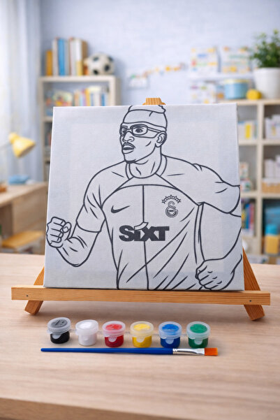 3DreaMaker Galatasaray Osimhen Temalı Tuval Boyama Seti (20cm X 20cm)