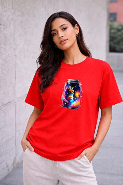 YUNAYT ΓΥΝΑΙΚΕΙΑ ΛΕΠΤΟΜΕΡΗ ΕΚΤΥΠΩΣΗ ΜΕΓΕΘΟΣ ΦΑΡΔΙ ΚΟΜΜΕΝΟ T-SHIRT ΠΟΔΗΛΑΤΟ