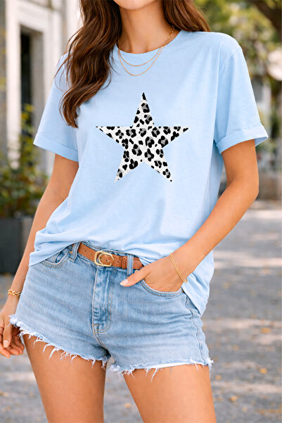 YUNAYT ΓΥΝΑΙΚΕΙΑ ΛΕΠΤΟΜΕΡΗ ΕΚΤΥΠΩΣΗ ΜΕΓΕΘΟΣ ΦΑΡΔΙ ΚΟΜΜΕΝΟ T-SHIRT ΠΟΔΗΛΑΤΟ