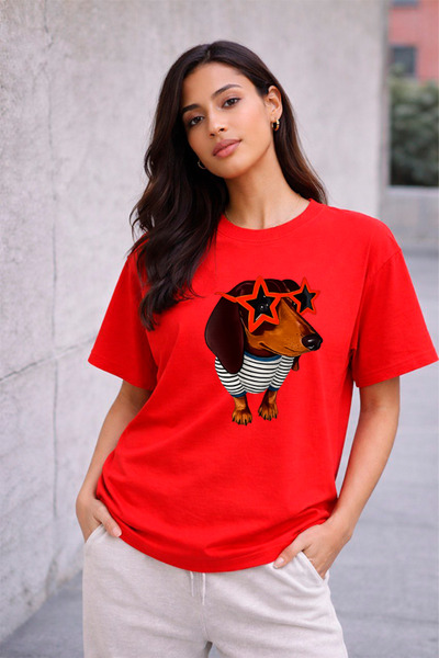 YUNAYT ΓΥΝΑΙΚΕΙΑ ΛΕΠΤΟΜΕΡΗ ΕΚΤΥΠΩΣΗ ΜΕΓΕΘΟΣ ΦΑΡΔΙ ΚΟΜΜΕΝΟ T-SHIRT ΠΟΔΗΛΑΤΟ