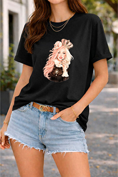 YUNAYT ΓΥΝΑΙΚΕΙΑ ΛΕΠΤΟΜΕΡΗ ΕΚΤΥΠΩΣΗ ΜΕΓΕΘΟΣ ΦΑΡΔΙ ΚΟΜΜΕΝΟ T-SHIRT ΠΟΔΗΛΑΤΟ