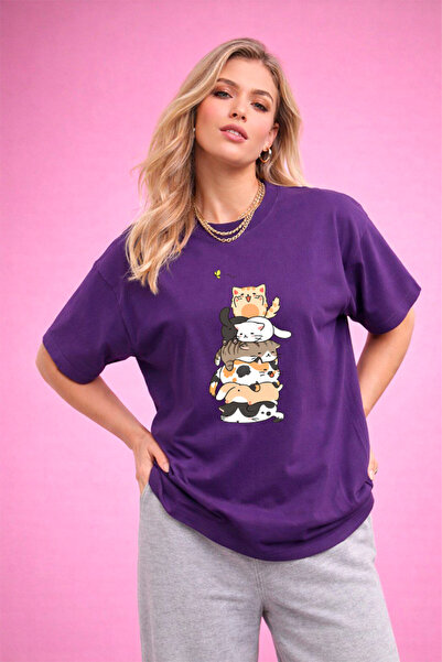 YUNAYT ΓΥΝΑΙΚΕΙΑ ΛΕΠΤΟΜΕΡΗ ΕΚΤΥΠΩΣΗ ΜΕΓΕΘΟΣ ΦΑΡΔΙ ΚΟΜΜΕΝΟ T-SHIRT ΠΟΔΗΛΑΤΟ