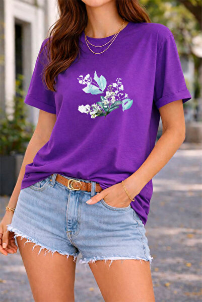 YUNAYT ΓΥΝΑΙΚΕΙΑ ΛΕΠΤΟΜΕΡΗ ΕΚΤΥΠΩΣΗ ΜΕΓΕΘΟΣ ΦΑΡΔΙ ΚΟΜΜΕΝΟ T-SHIRT ΠΟΔΗΛΑΤΟ