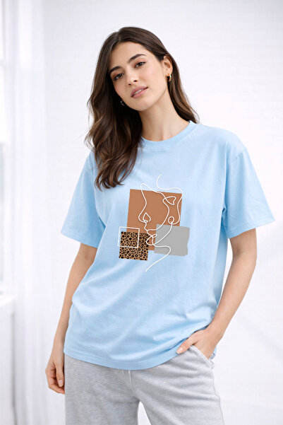 YUNAYT ΓΥΝΑΙΚΕΙΑ ΛΕΠΤΟΜΕΡΗ ΕΚΤΥΠΩΣΗ ΜΕΓΕΘΟΣ ΦΑΡΔΙ ΚΟΜΜΕΝΟ T-SHIRT ΠΟΔΗΛΑΤΟ