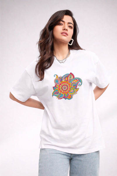 YUNAYT ΓΥΝΑΙΚΕΙΑ ΛΕΠΤΟΜΕΡΗ ΕΚΤΥΠΩΣΗ ΜΕΓΕΘΟΣ ΦΑΡΔΙ ΚΟΜΜΕΝΟ T-SHIRT ΠΟΔΗΛΑΤΟ