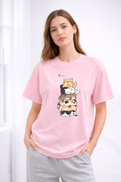 YUNAYT ΓΥΝΑΙΚΕΙΑ ΛΕΠΤΟΜΕΡΗ ΕΚΤΥΠΩΣΗ ΜΕΓΕΘΟΣ ΦΑΡΔΙ ΚΟΜΜΕΝΟ T-SHIRT ΠΟΔΗΛΑΤΟ