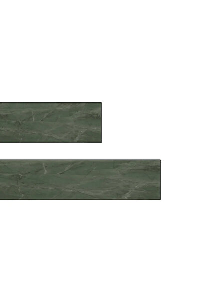 OEM Πάγκος εργασίας από laminate, Green Marble Decor, 2 τεμάχια