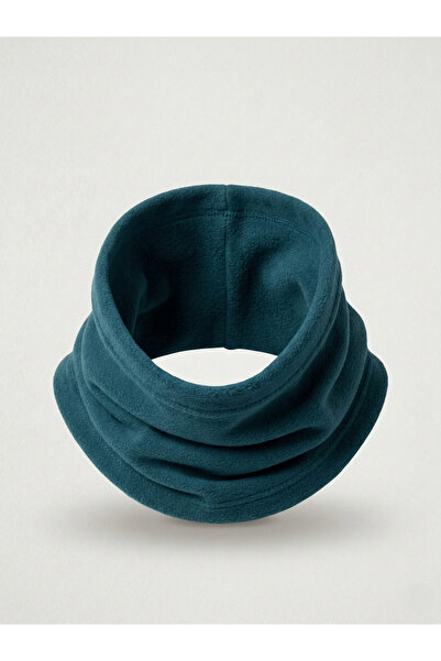 seventh Petrol Blue Fleece Neck Collar Outdoor Winter Wear Soft-Textured